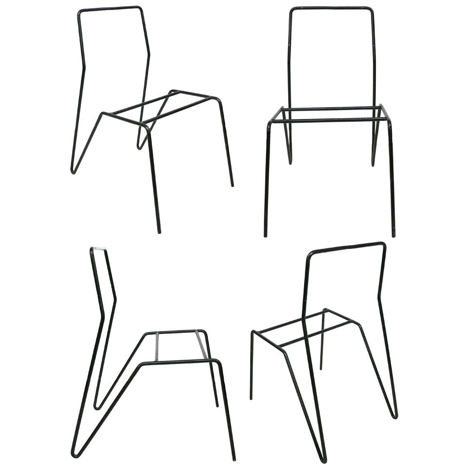 Set of 4 Chair Frames by Dorothy Schindele