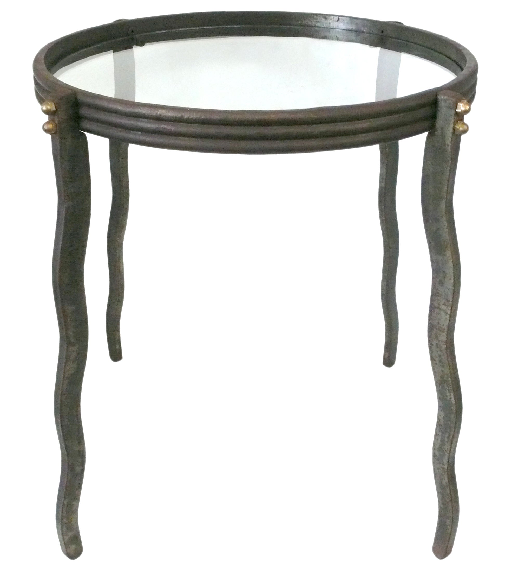 Circular Steel Side Table by Will Stone