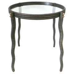 Circular Steel Side Table by Will Stone
