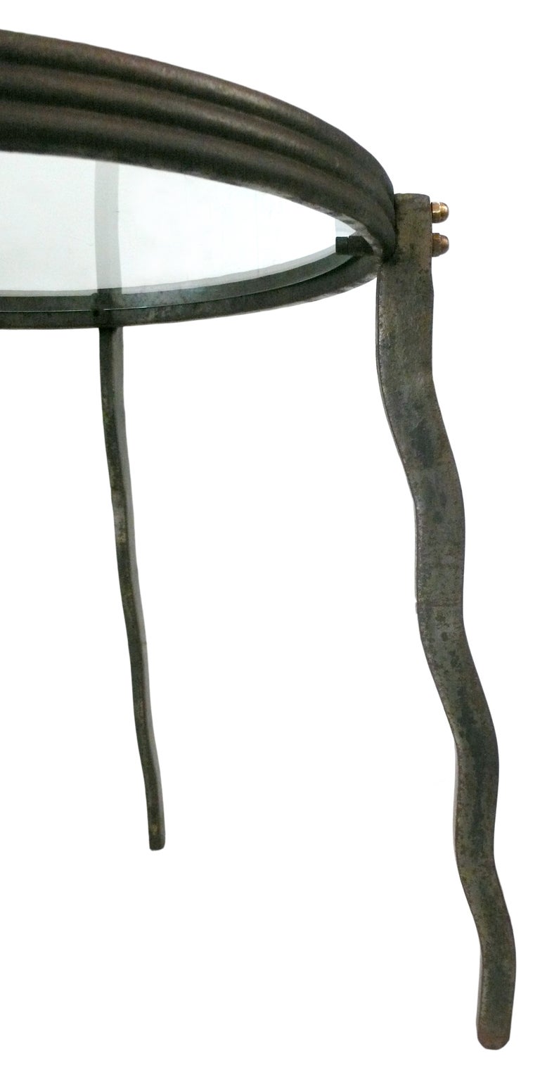 Post-Modern Circular Steel Side Table by Will Stone