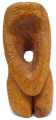 Spectacular Biomorphic Chip Carved Wood Sculpture