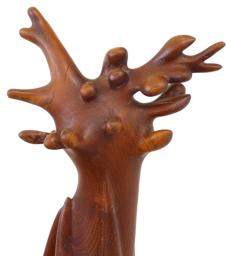 Remarkable Biomorphic Carved Wood Sculpture by Robin Spry Campbell 3