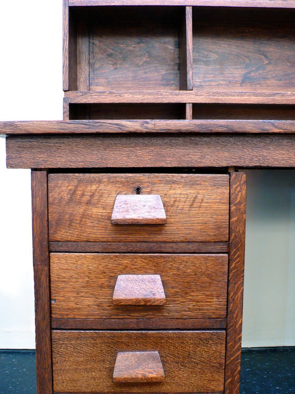 American Arts and Crafts Oak Desk