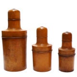 French Hardwood Apothecary Containers