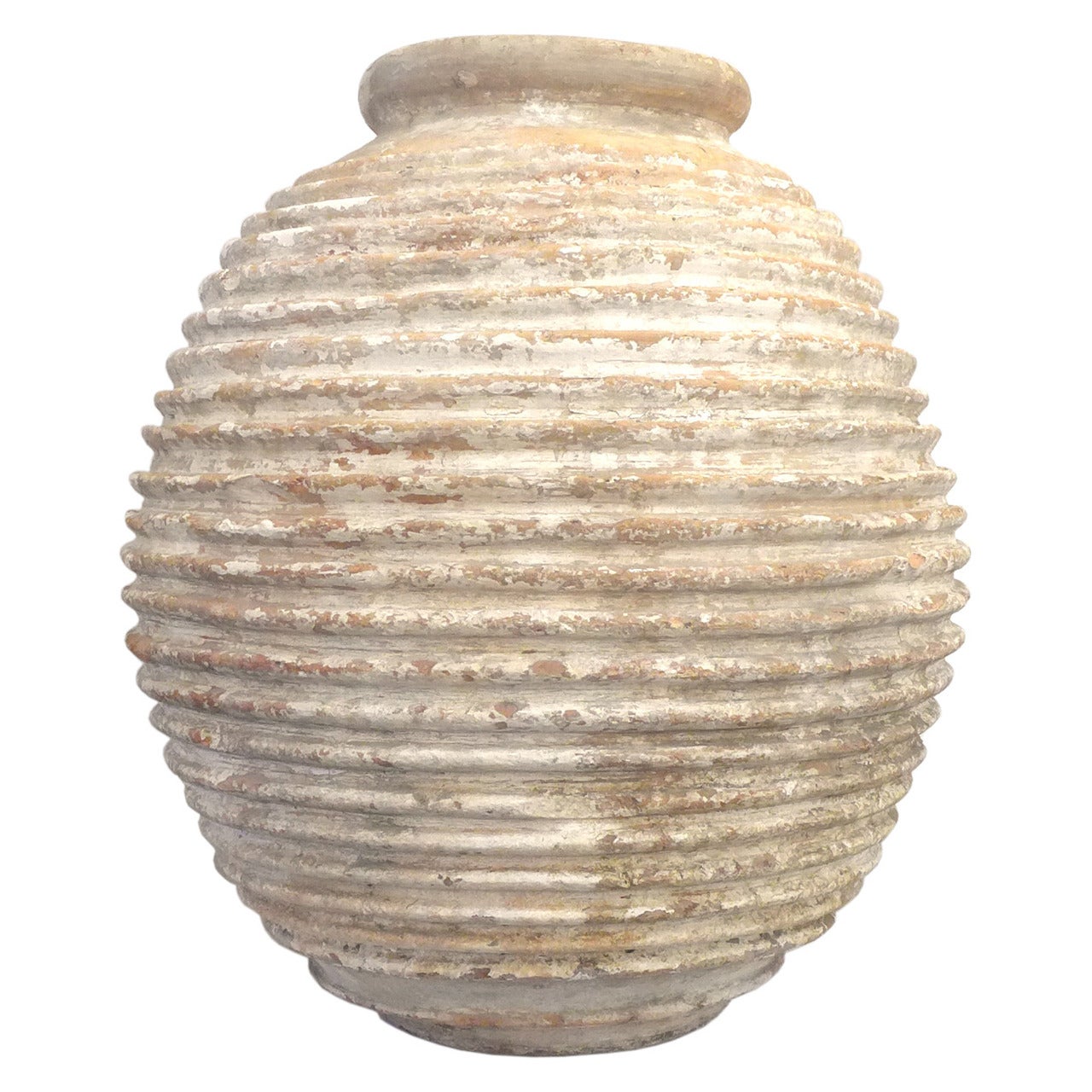 Monumental Terracotta "Beehive" Olive Oil Jar