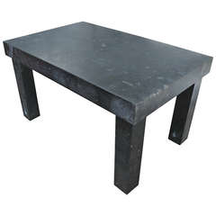Galvanized Metal Modernist Dining Table