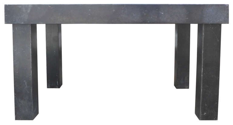Galvanized Metal Modernist Dining Table