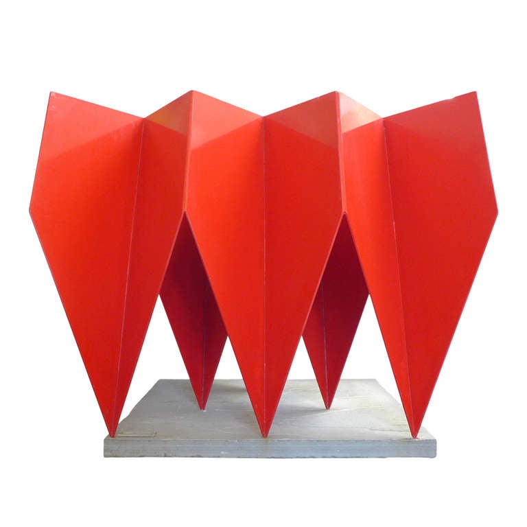 Modernist Welded-Steel Sculpture by Ephraim Peleg