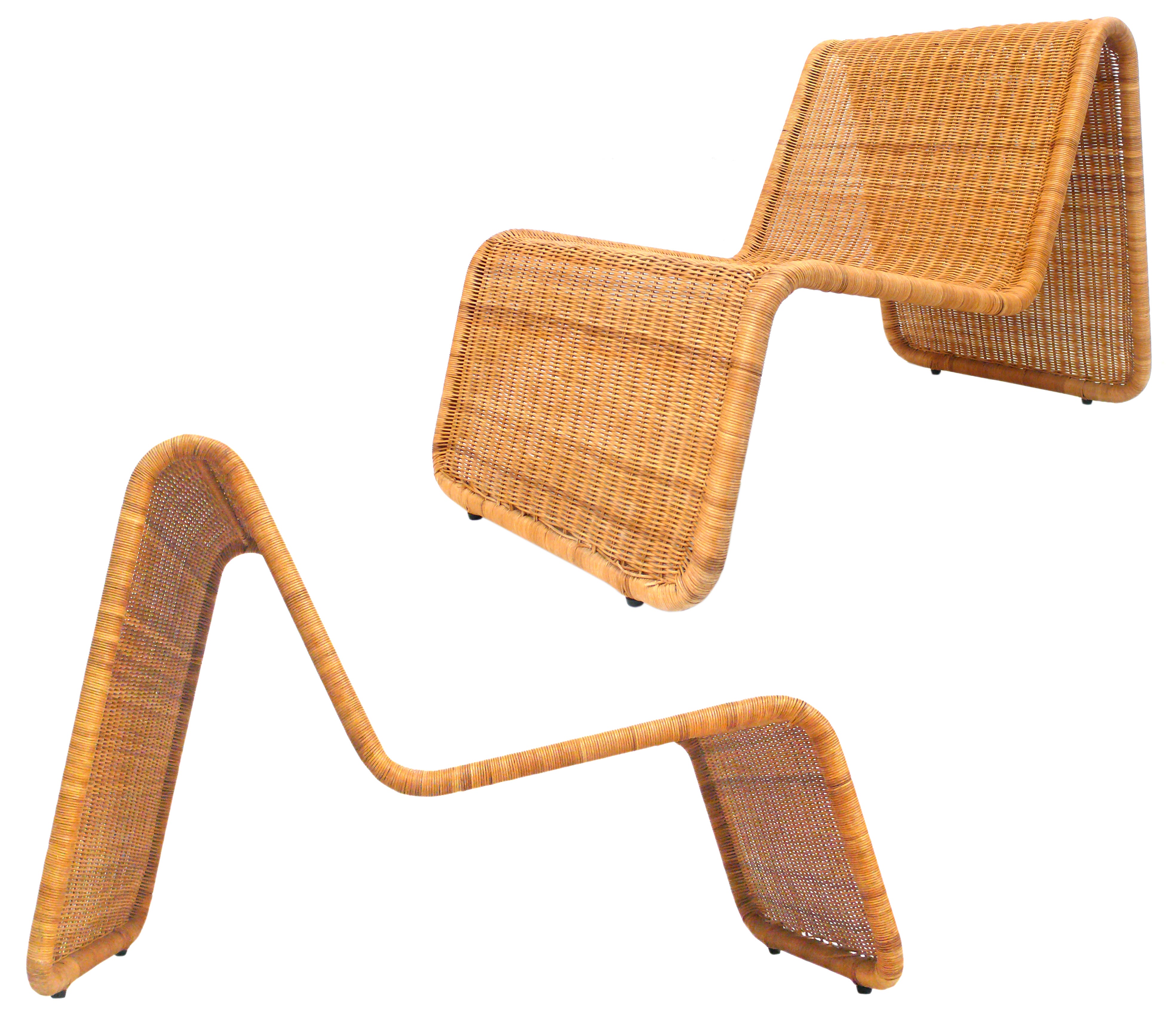 Pair of Italian P3 Lounge Chairs designed by Tito Agnoli