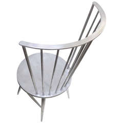 Solid Aluminum Windsor Chair Attributed to John Vesey 9