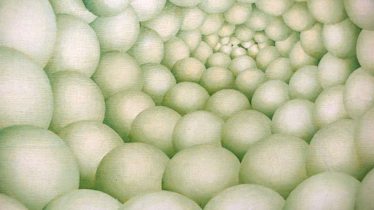 Psychedelic Spheres Oil Painting