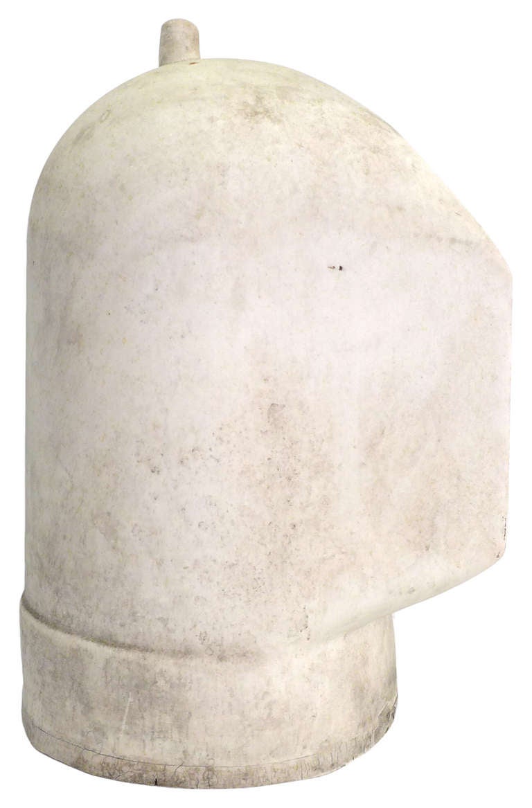 Industrial 1930's Porcelain Welder's Helmet Mold