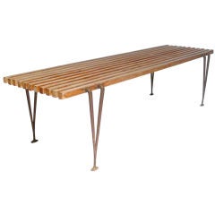 Hugh Acton slat bench