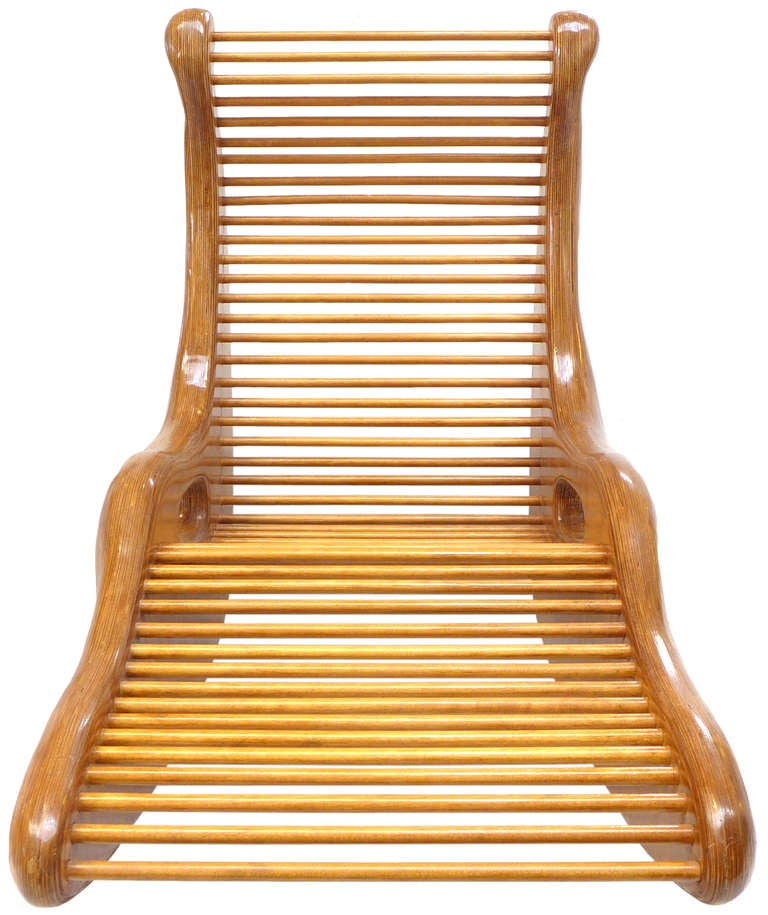 Fantastic StackLamination Craft Lounge Chair at 1stdibs