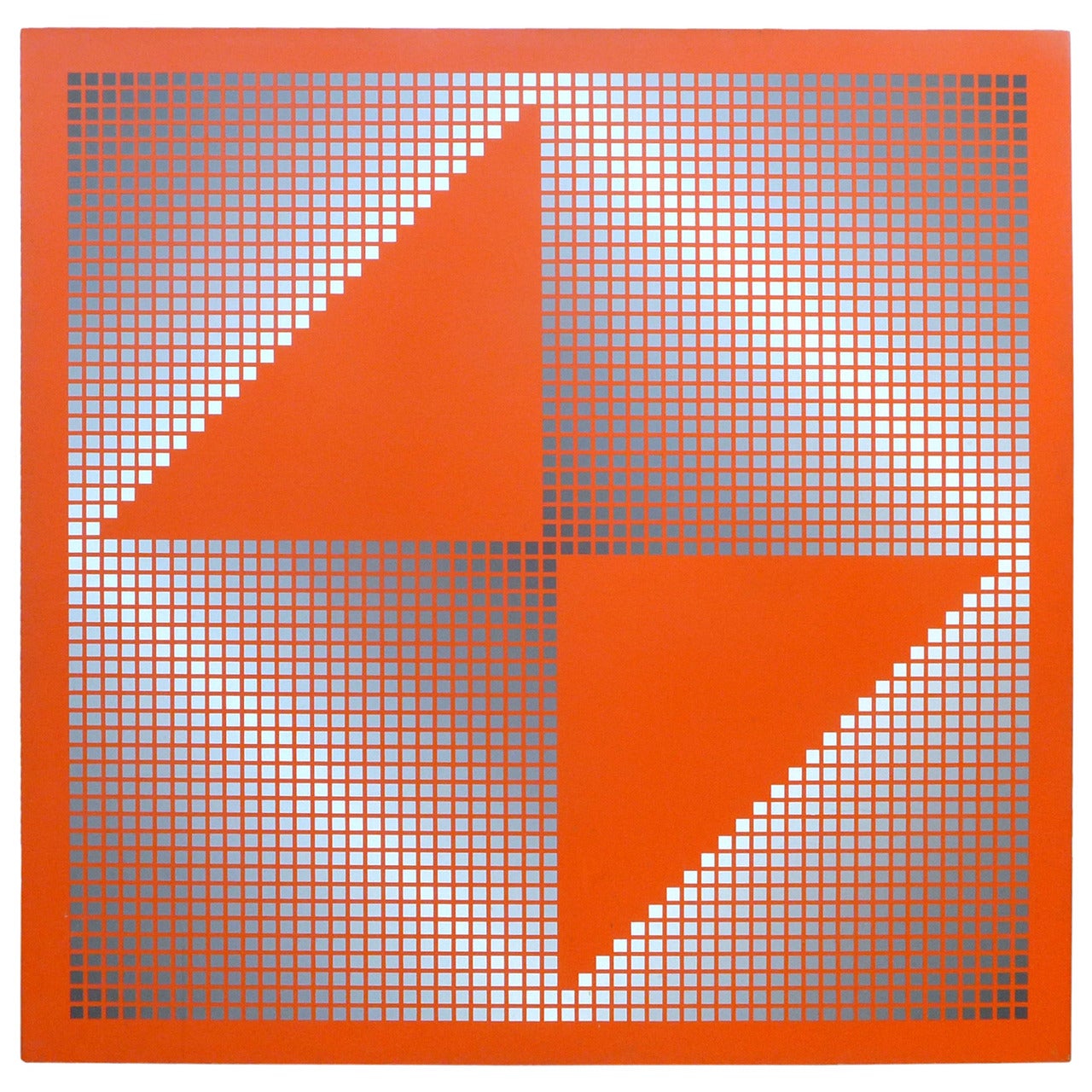 Large Op Art Painting by Craig Ellwood