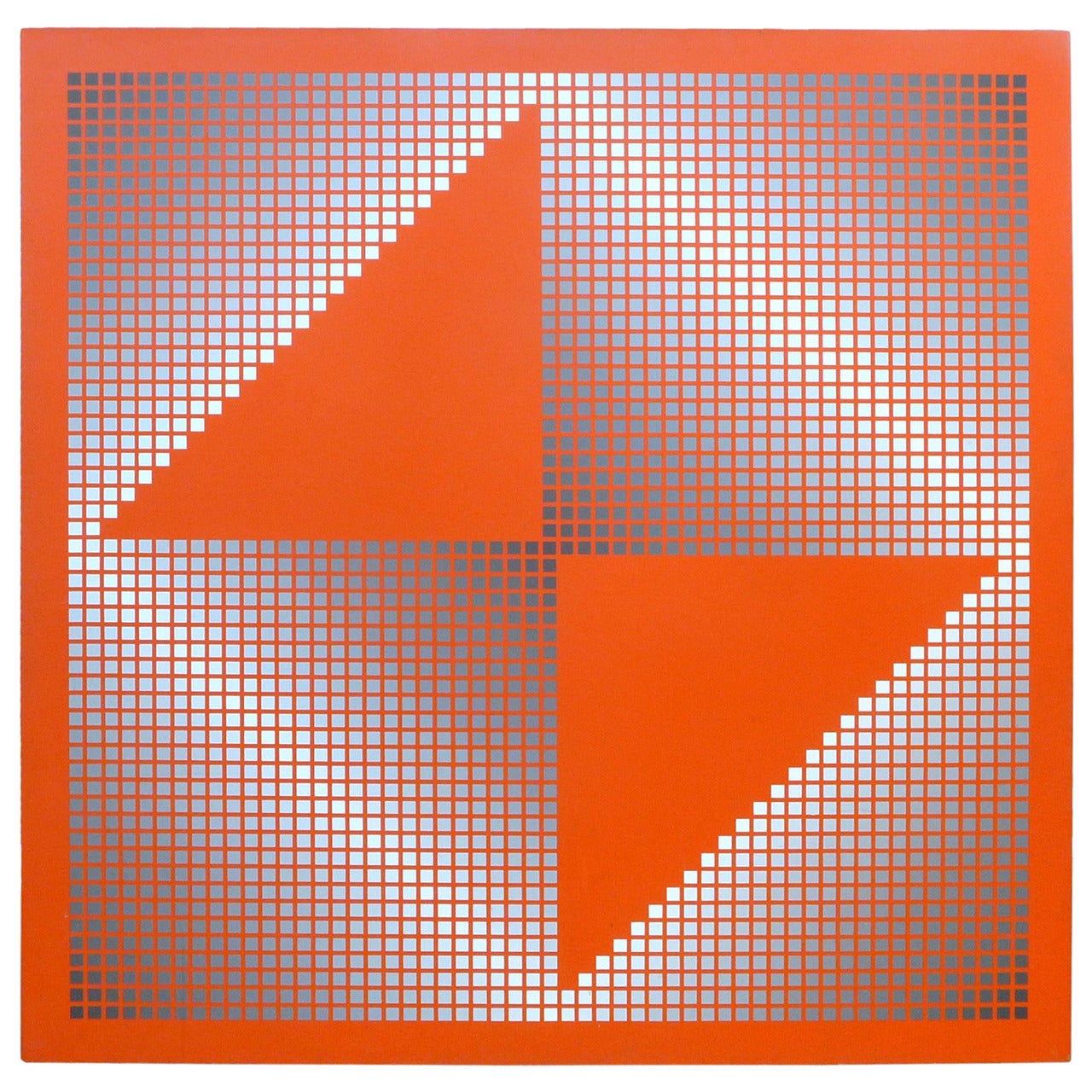 Large Op Art Painting by Craig Ellwood