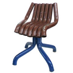 Folk Art Ford Pinto Tailpipe Chair 6