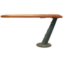 Unusual Industrial Ironing Board/Console