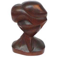 Fantastic Hand-Carved Abstract Wooden Sculpture