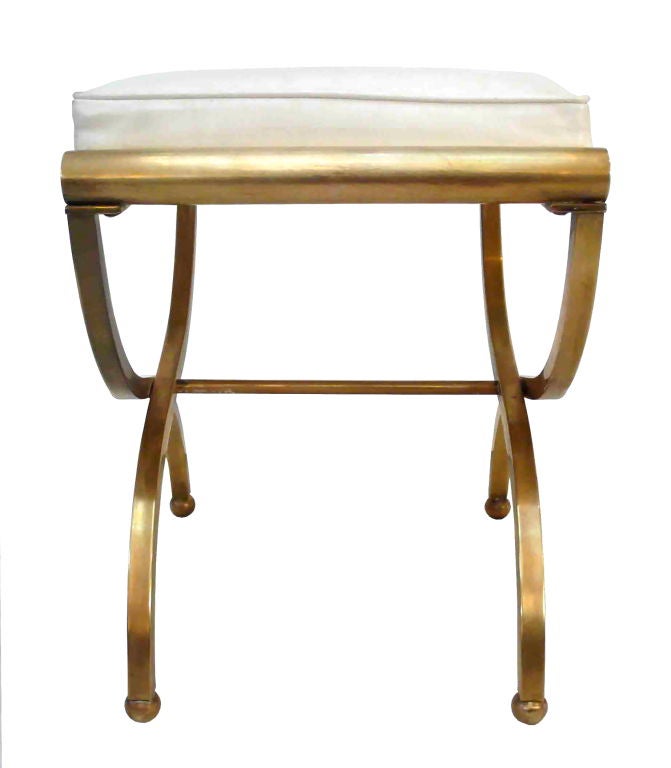 brass vanity stool