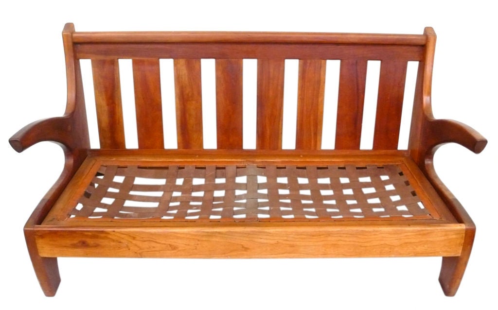American Hand-crafted Settee by Carson 