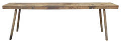 Exceptionally Long Primitive Wood Console