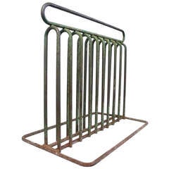 Modernist Tubular-Steel 1930
s Bicycle Rack