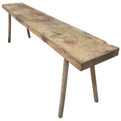 Exceptionally Long Primitive Wood Console