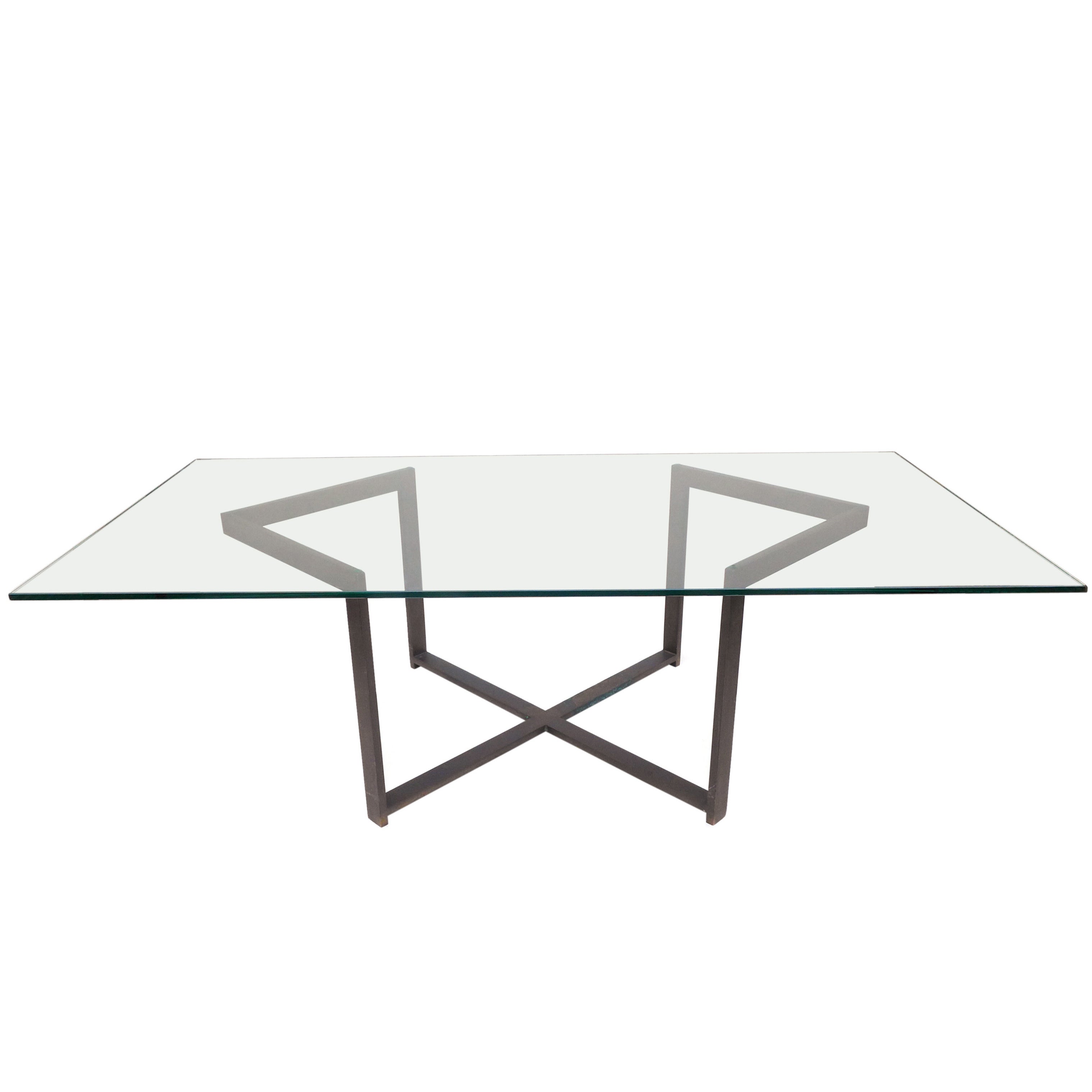 Bronze and Glass Coffee Table