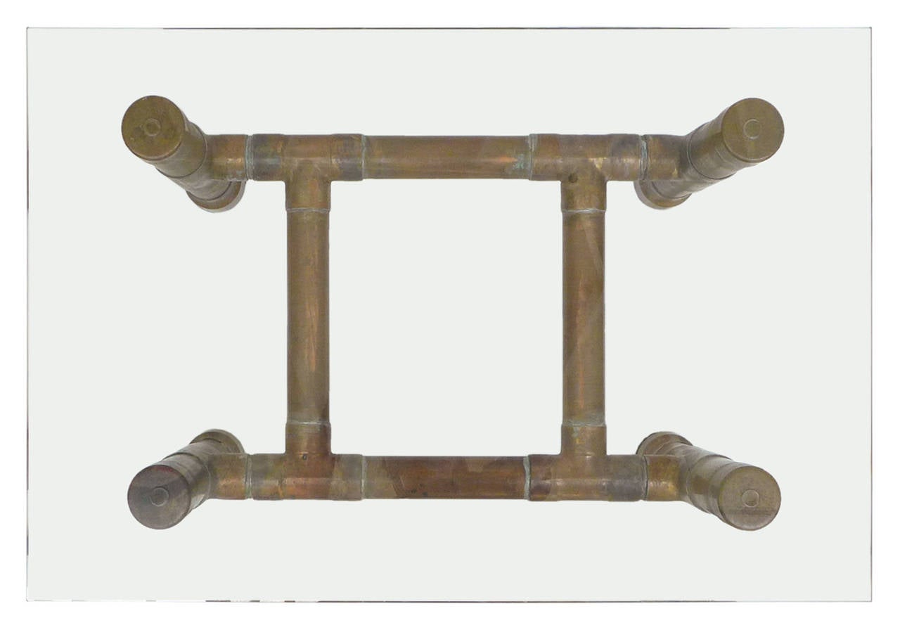 copper pipe table
