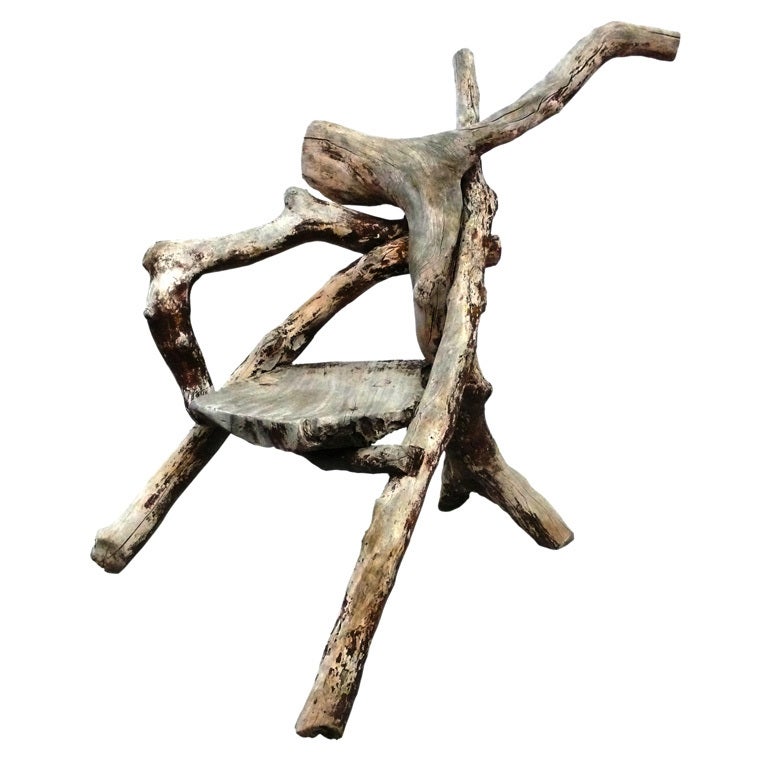 sculptural driftwood chair at 1stdibs sculptural driftwood chair at 1stdibs