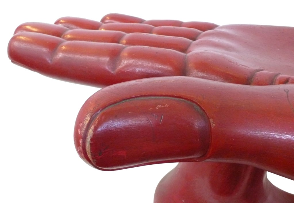Rare Flat Hand-Foot Chair by Pedro Friedeberg 2