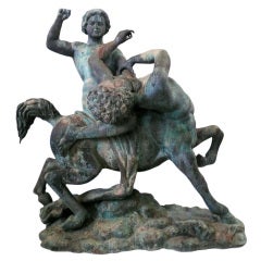 Large and Fantastic Slain Centaur Bronze