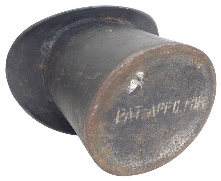 Unusual Cast Iron Top Hat at 1stdibs