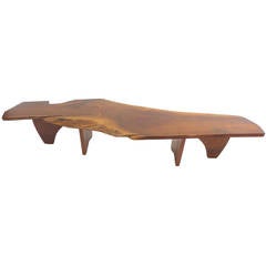 Retro Fantastic Free-Edge Wood Coffee Table