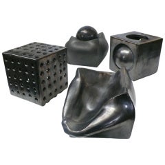 Collection of 24 Ceramic "Cubes" by Kaiser Suidan
