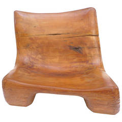 Fantastic Chisel-Carved Wood Chair From a Breuer Home
