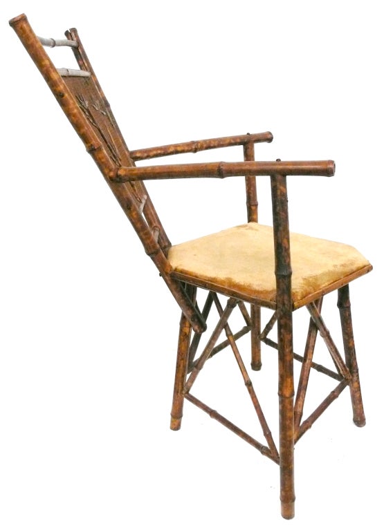 American Exceptional Aesthetic Movement Bamboo Chair