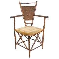 Exceptional Aesthetic Movement Bamboo Chair