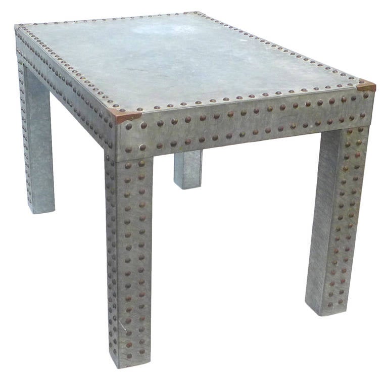 galvanized pipe end table