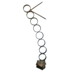 Monumental Modernist Steel Sculpture by Leon Pratt