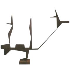 Welded Steel "Roadrunner" Sculpture by Paul Charles Kasper