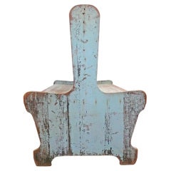 Antique Double-Sided Train Station Bench