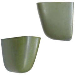Pair of Wall-Hanging Planters by Architectural Pottery