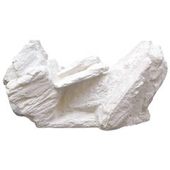 Cast Plaster Faux Rock Coffee Table by Sirmos