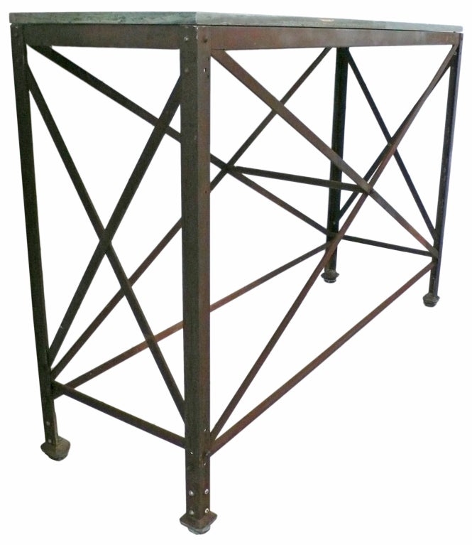 20th Century Fantastic Industrial Console Table