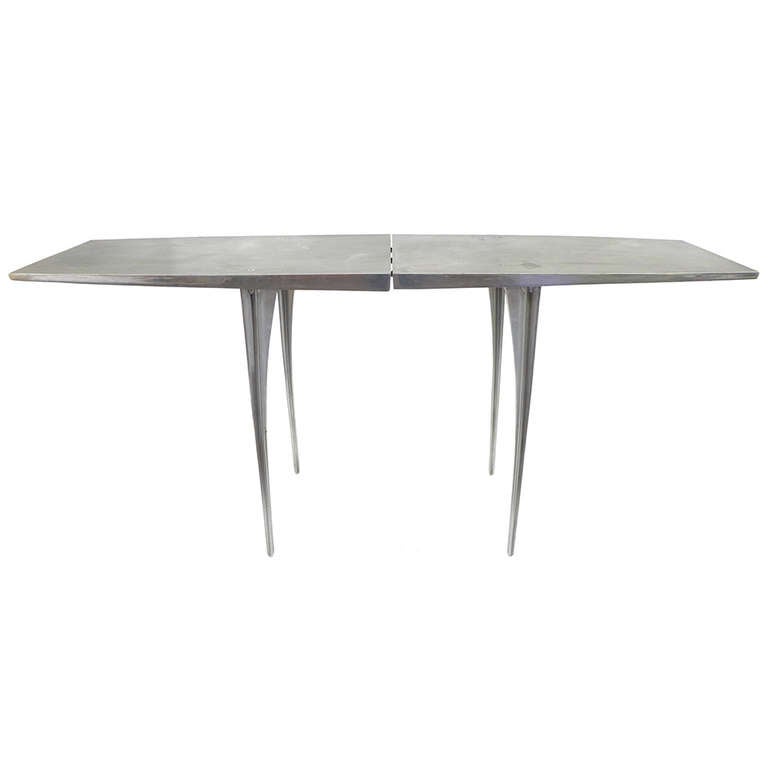 Rare Series 1 Aluminum Console Table By Bob Josten At 1stdibs Aluminum Console Table By Bob Josten, Bobs Console Table