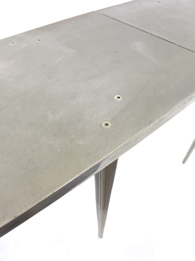 Rare Series 1 Aluminum Console Table by Bob Josten In Excellent Condition In Los Angeles, CA