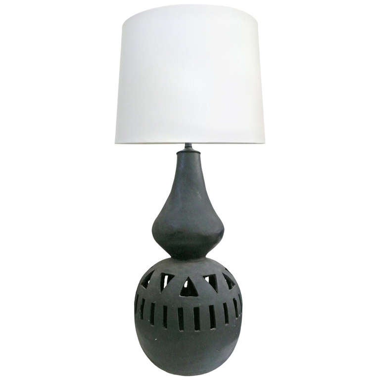 Large Ceramic Oaxacan Table Lamp at 1stDibs