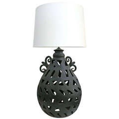 Large Ceramic Oaxacan Table Lamp